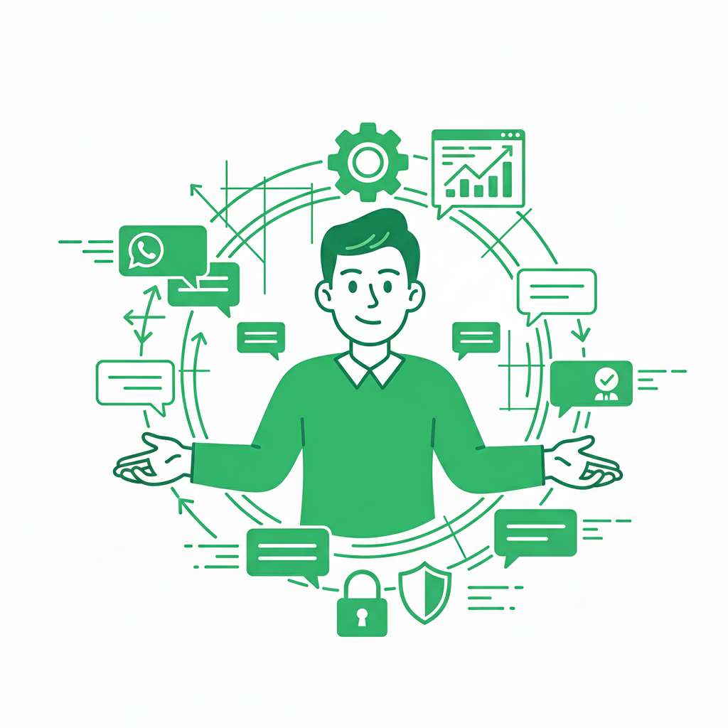 A ZaptIA te deixa no controle da operação